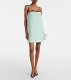Valentino Crepe Couture embellished minidress