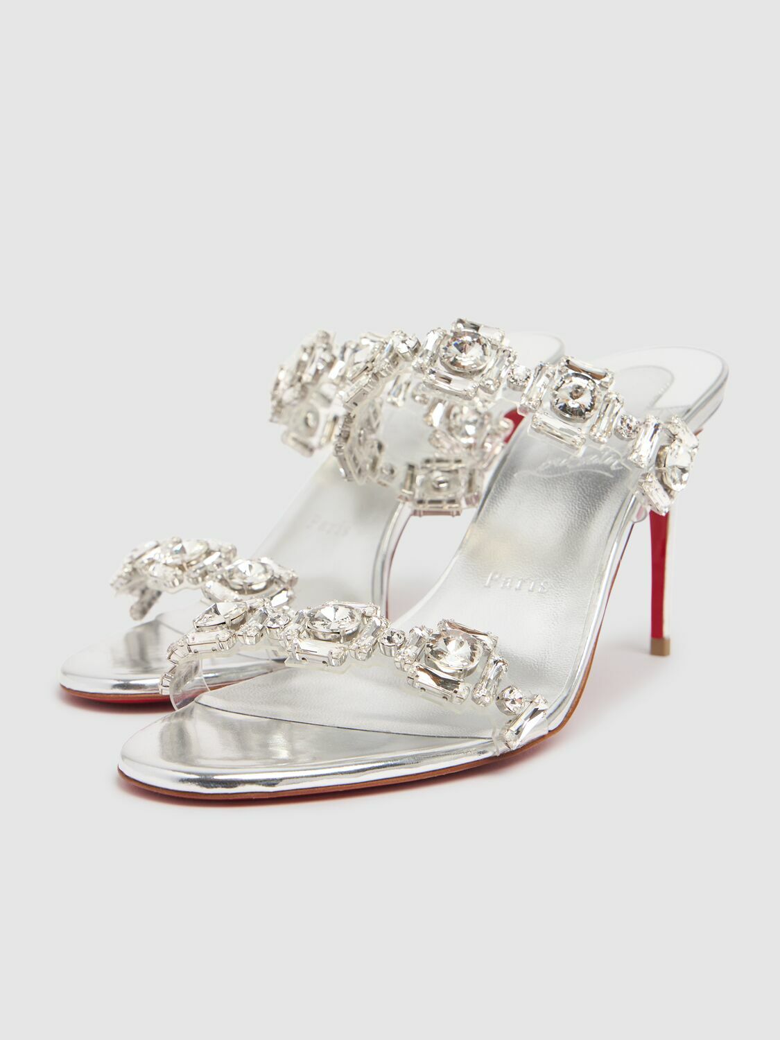 CHRISTIAN LOUBOUTIN 85mm Just Jewel Crystal Sandals