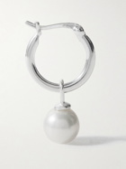 Hatton Labs - Sterling Silver Pearl Hoop Earrings