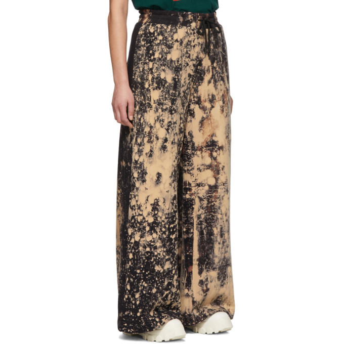 S.R. STUDIO. LA. CA. Black SOTO Hand-Bleached Jogging Lounge Pants