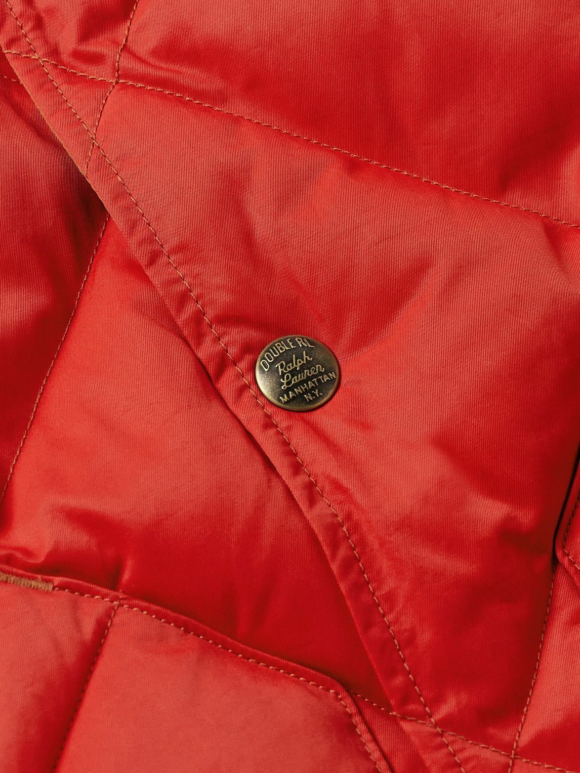 RRL - William Quilted Padded Recycled-Nylon Gilet - Red