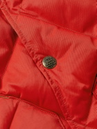 RRL - William Quilted Padded Recycled-Nylon Gilet - Red