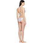 Acne Studios Multicolor Flower Check Bikini