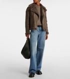Yves Salomon Meteo shearling-lined leather jacket