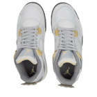 Air Jordan Men's 4 Retro SE GS Sneakers in Photon Dust/Pale Vanilla