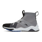 Champion Reverse Weave Grey and Black Rally Crossover High-Top Sneakers