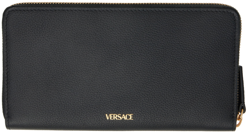 Versace Black 'La Medusa' Wallet