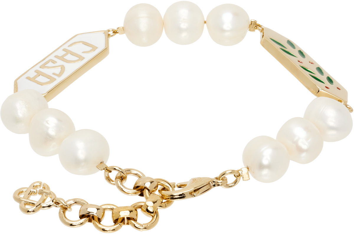 Casablanca Laurel Pearl Bracelet