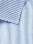 Brioni - Striped Cotton Shirt - Blue