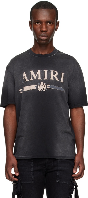 Photo: AMIRI Black M.A. Bar T-Shirt