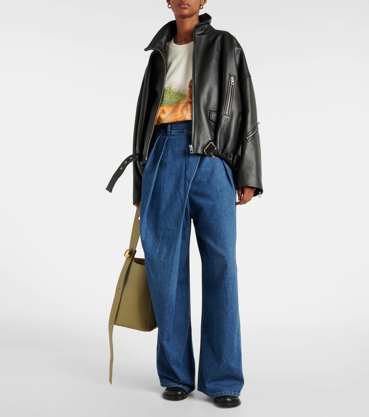 Loewe Balloon leather jacket Loewe Loewe Balloon leather jacket Loewe