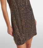 Roberto Cavalli Beaded halterneck slip dress