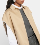 Miu Miu Zip-up cotton twill vest