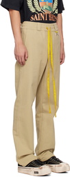 Rhude Beige Drawstring Trousers