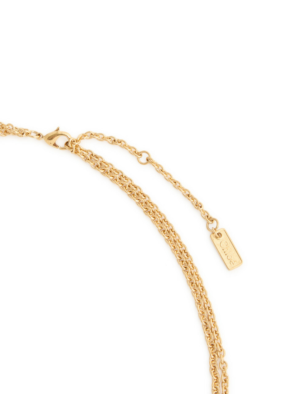 Chloe Charm-embellished Necklace - Gold - One Size