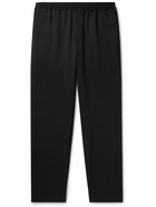 The Row - Jonah Straight-Leg Virgin Wool and Mohair-Blend Trousers - Black