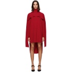 Givenchy Red Cape Dress