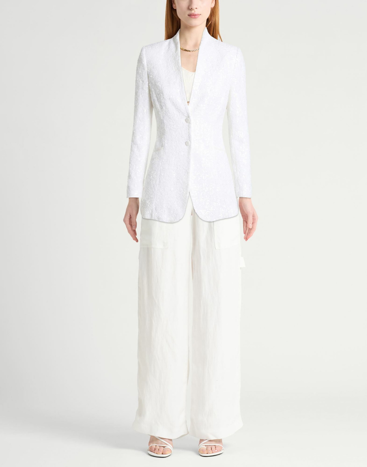 Chiara Boni La Petite Robe Womens Blazer in White