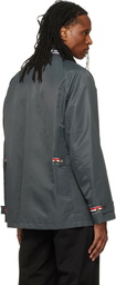 Thom Browne Gray Tech Twill Field Jacket