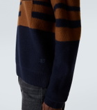 Wales Bonner Calm striped wool polo sweater