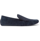 Loro Piana - Walk At Home Suede and Cashmere Slippers - Men - Navy