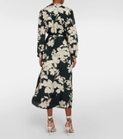 Velvet Josepha floral midi dress