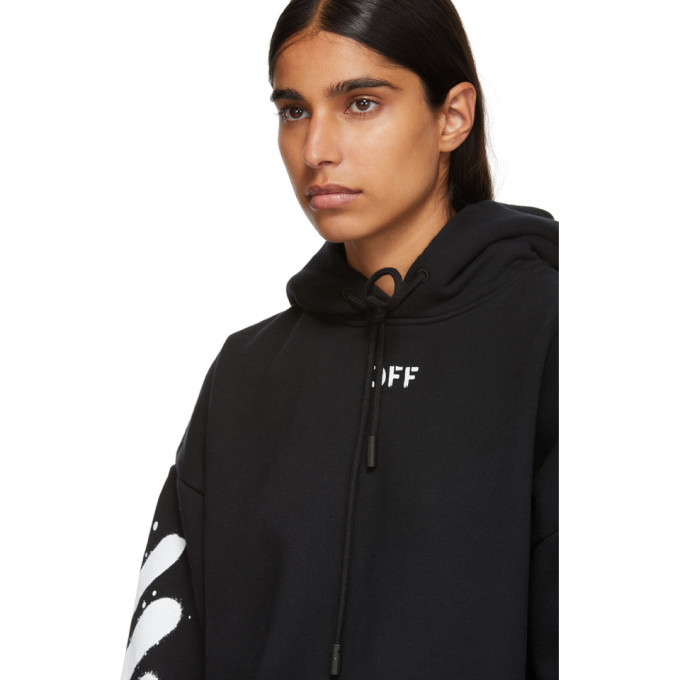 Off white discount hoodie spray paint