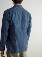 RRL - Harvest Checked Cotton Shirt - Blue