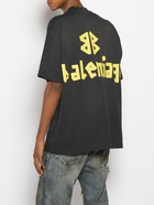 BALENCIAGA - Tape Type Vintage Effect Cotton T-shirt