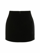 WARDROBE.NYC - Viscose Blend Velvet Mini Skirt