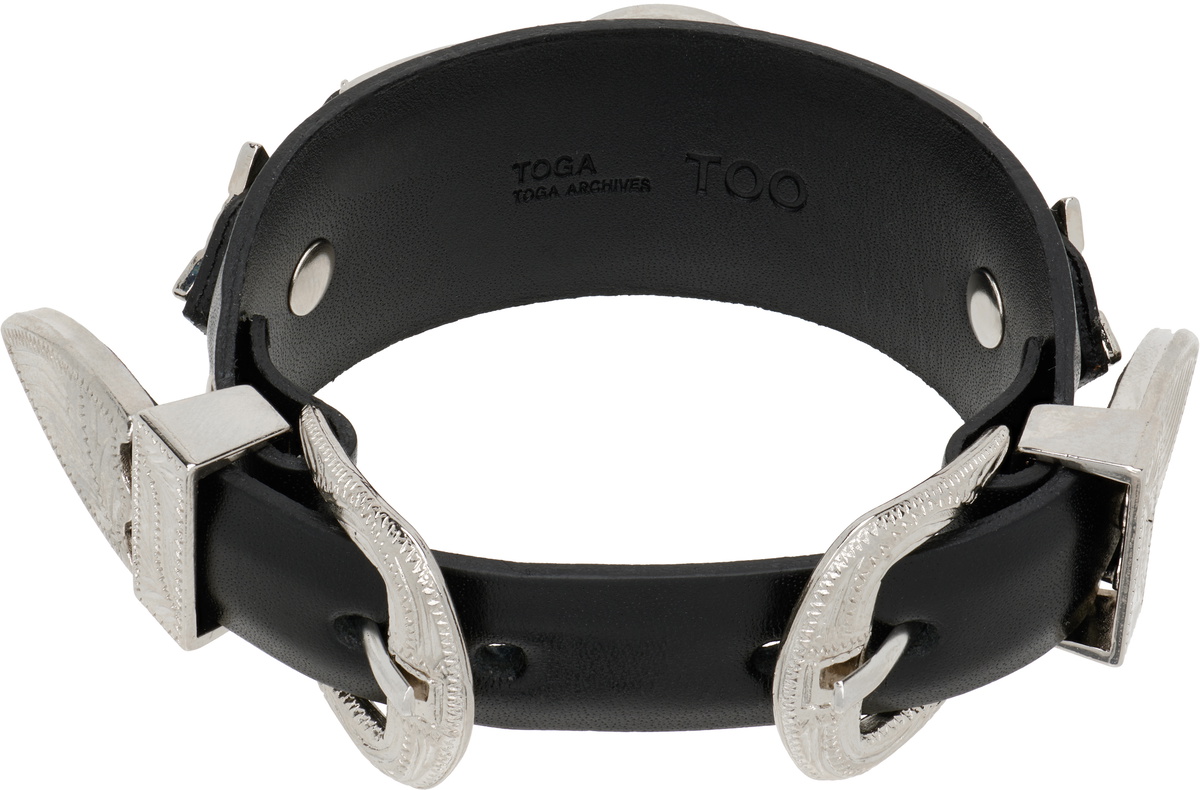 Toga Virilis Double Buckle Concho Bangle Bracelet Toga Virilis