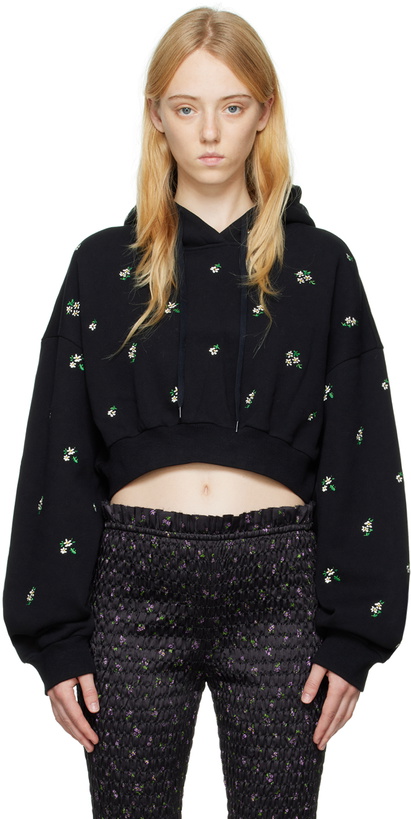 Photo: Shushu/Tong Black Embroidered Hoodie