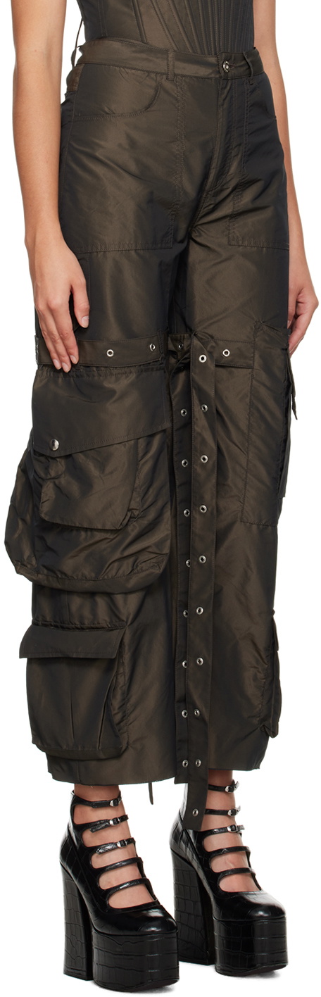 Marques Almeida Brown Multipocket Trousers