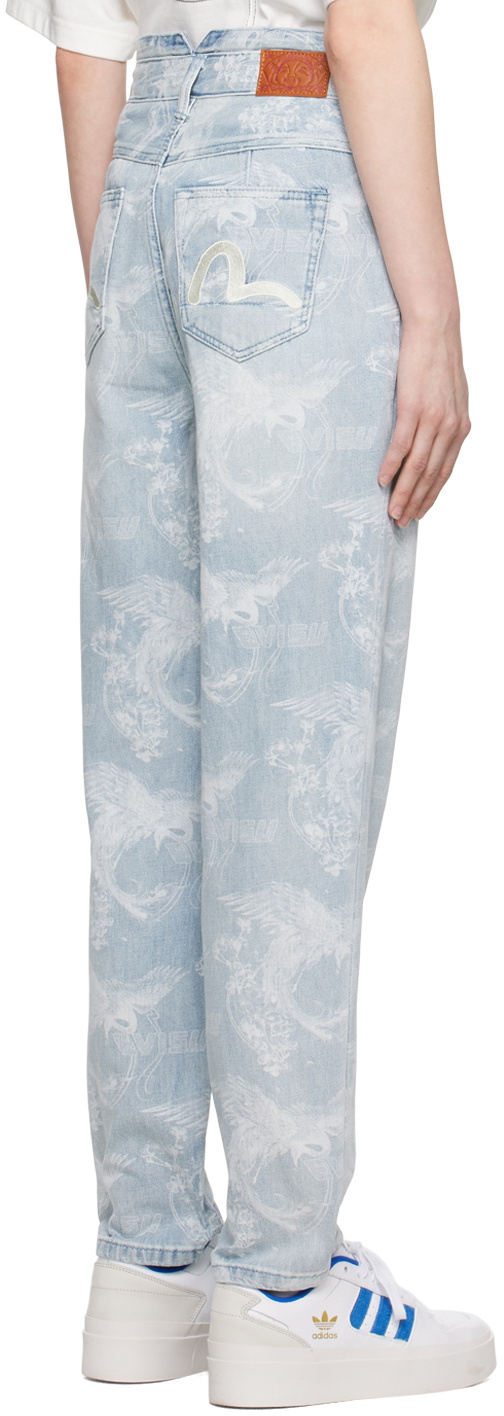 Evisu Indigo Embroidered Jeans