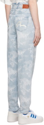 Evisu Indigo Embroidered Jeans