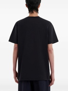Marni Black Logo Patch Cotton T-Shirt