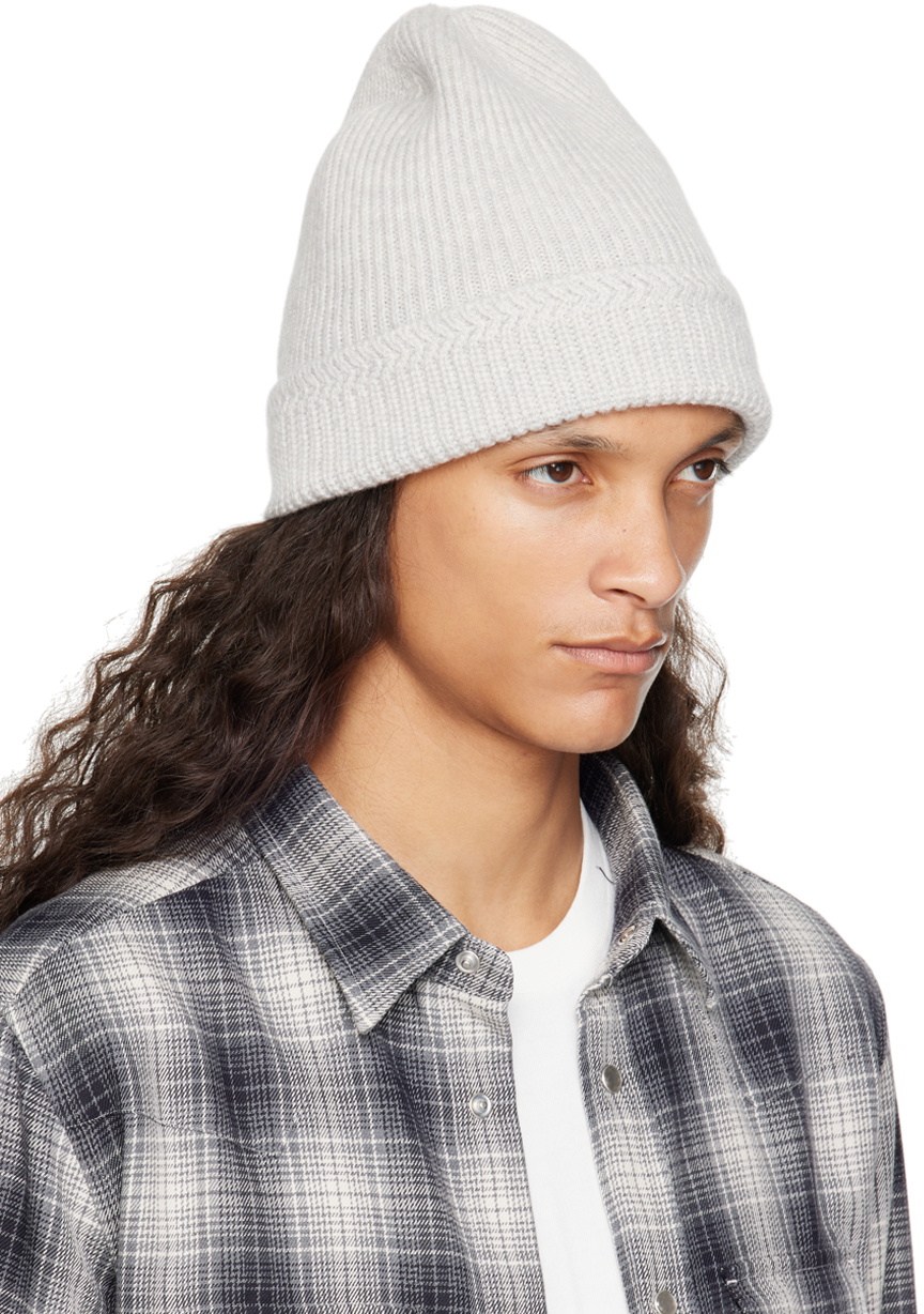 TOM FORD Gray Cashmere Knitted Beanie
