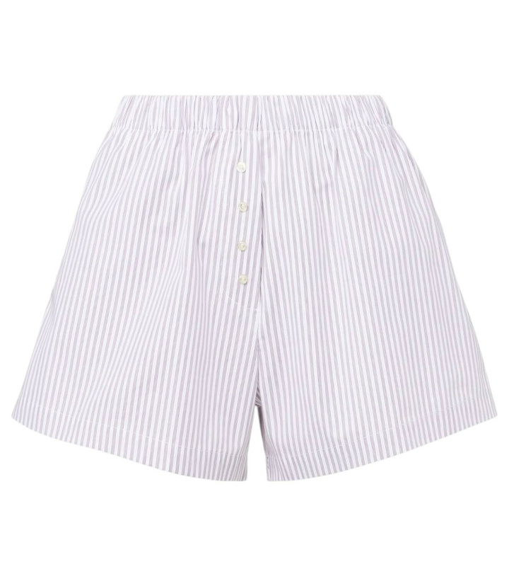 Photo: Leset Yoshi striped cotton-blend twill boxers