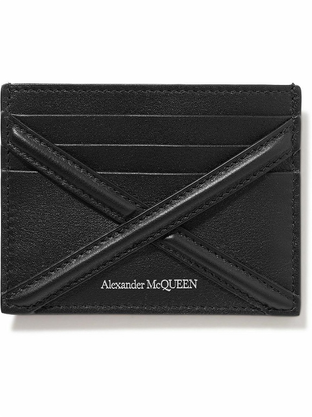 Photo: Alexander McQueen - Logo-Print Leather Cardholder - Black