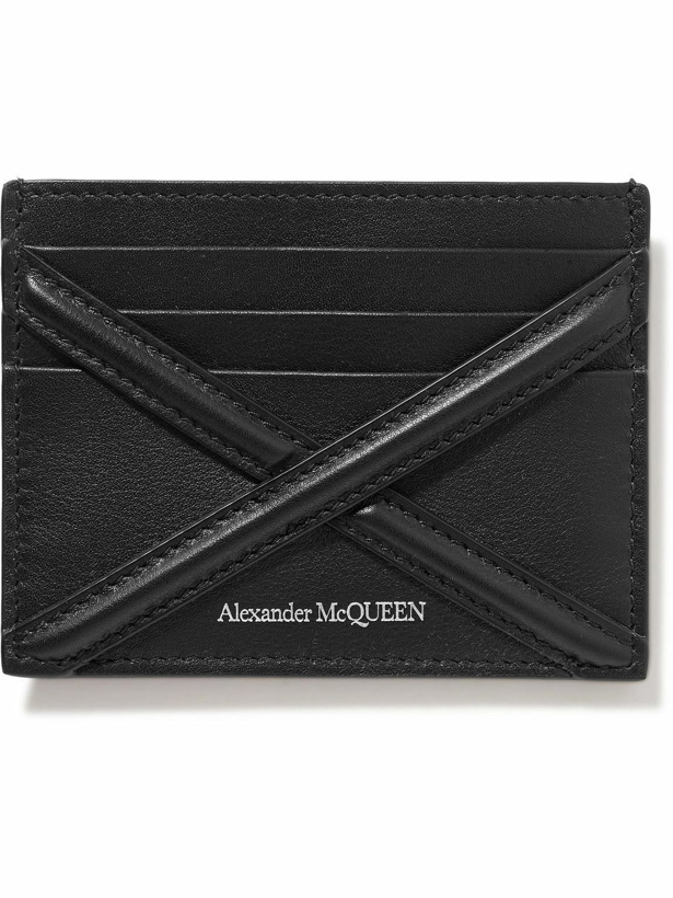 Photo: Alexander McQueen - Logo-Print Leather Cardholder - Black