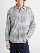 mfpen - Executive Checked Cotton-Blend Poplin Shirt - Gray