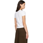 A.P.C. White Vintage-Effect Camping Logo T-shirt