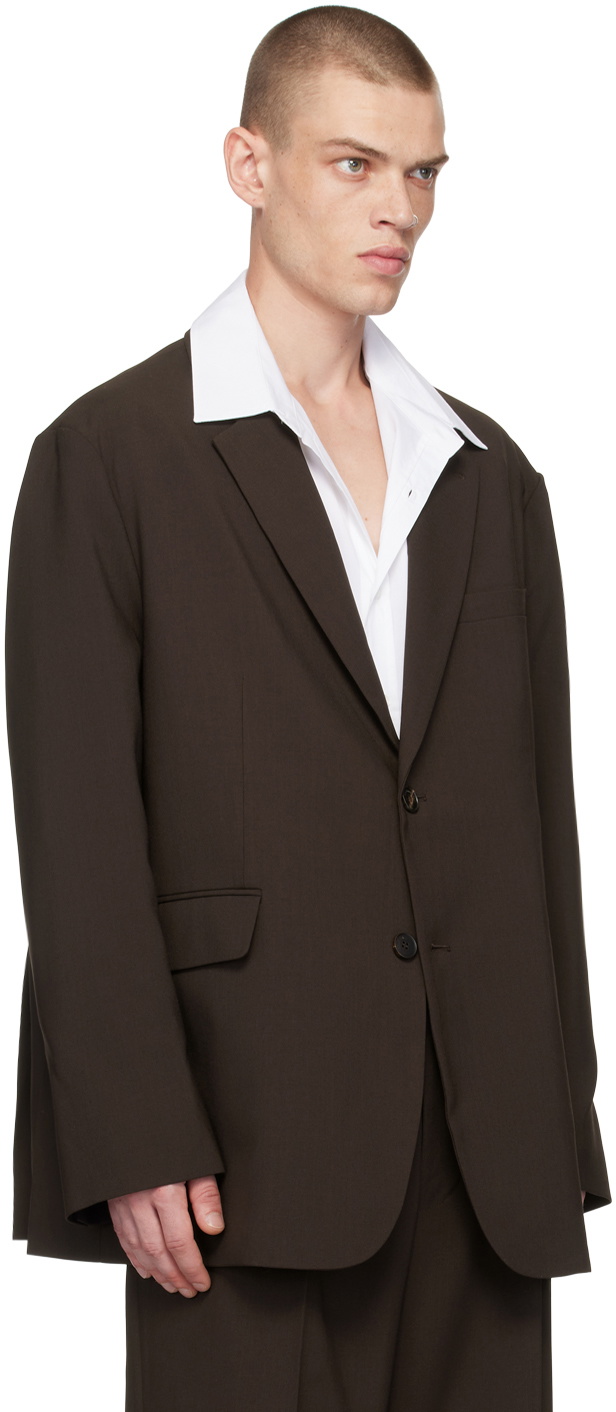 The Frankie Shop Brown Beo Blazer