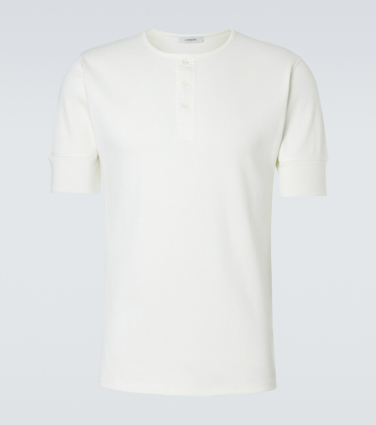 Lemaire Cotton and linen jersey Henley shirt
