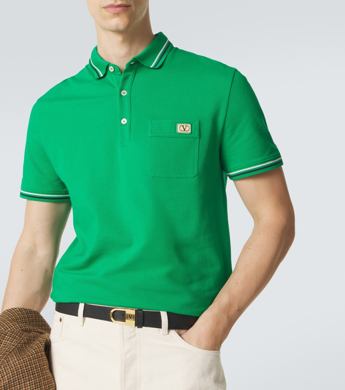 Valentino Cotton piqué polo shirt