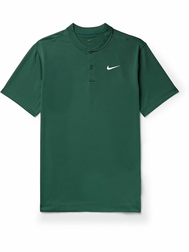 Photo: Nike Tennis - Blade Logo-Embroidered Dri-FIT Tennis Polo Shirt - Green