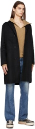 Tanaka Black Wool 'The Chesterfield' Coat