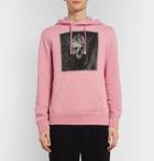 Alexander McQueen - Printed Loopback Cotton-Jersey Hoodie - Men - Pink