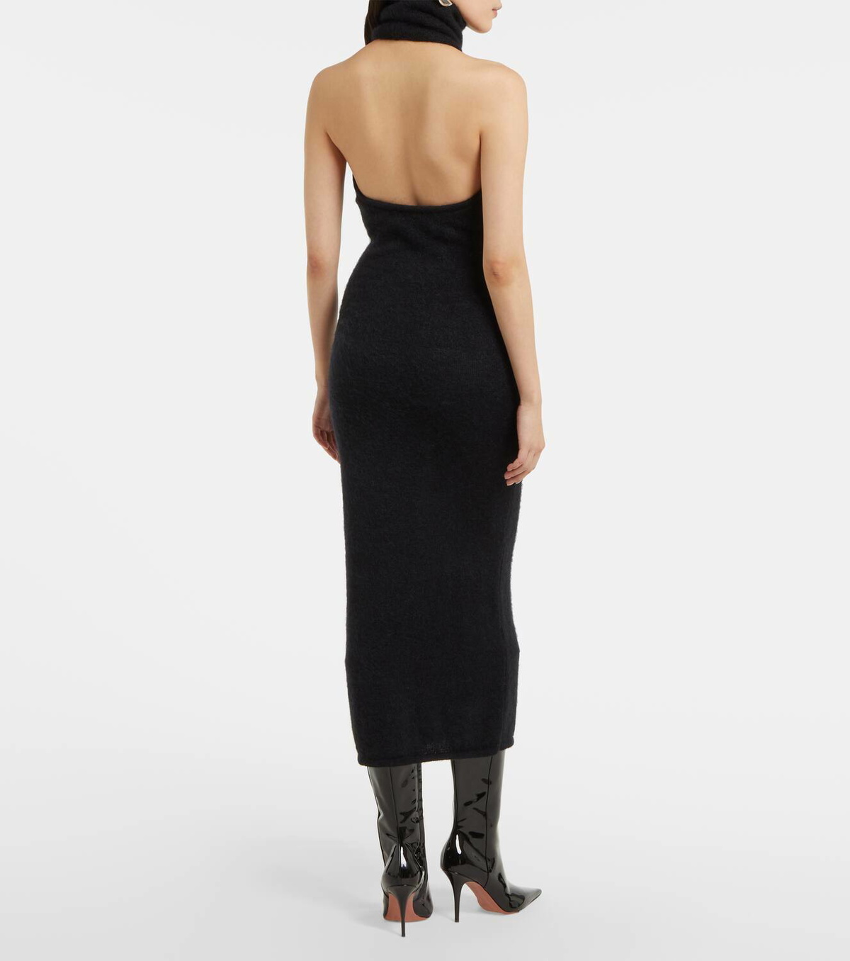 【関税込み】MAGDA BUTRYM 32' dress Magda Butrym floral-appliqué Maxi Dress | Black | FARFETCH