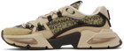 Dolce & Gabbana Beige & Brown Nylon Airmaster Sneakers